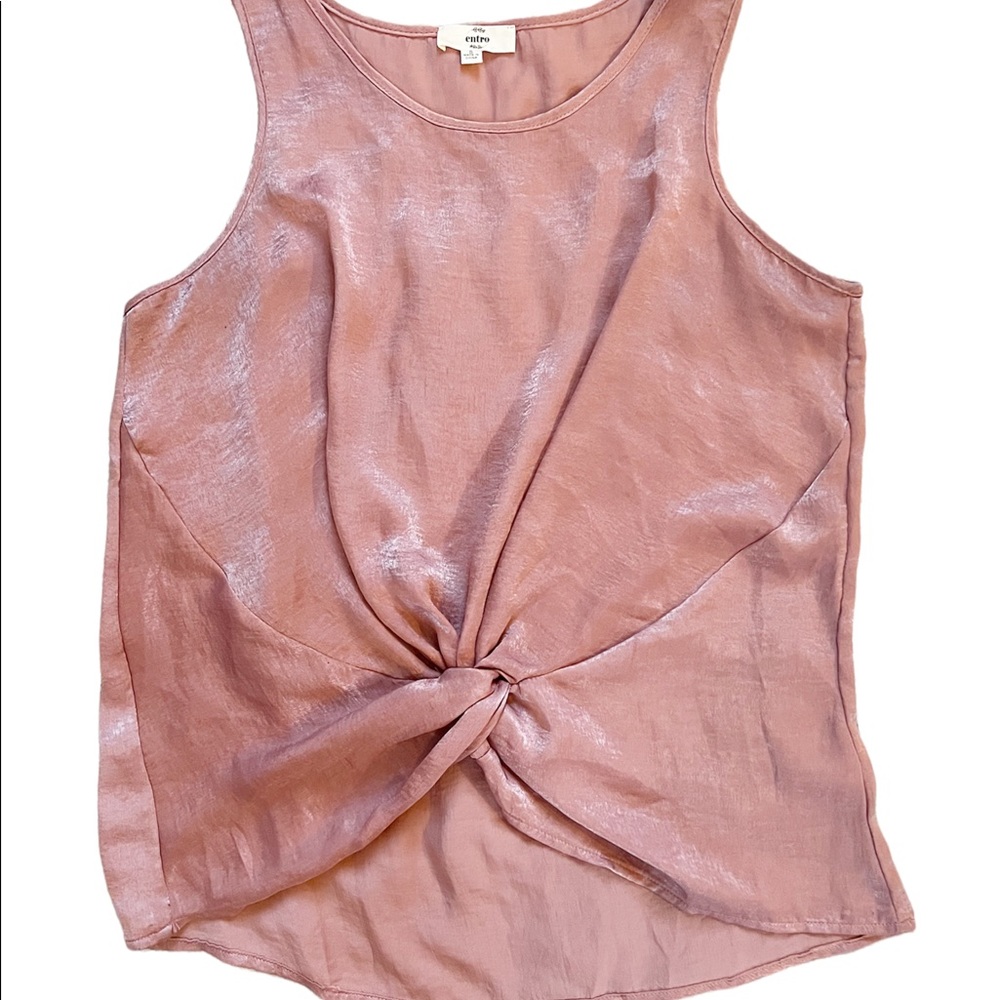 Entro Sleeveless Knot Front Blouse Size Small